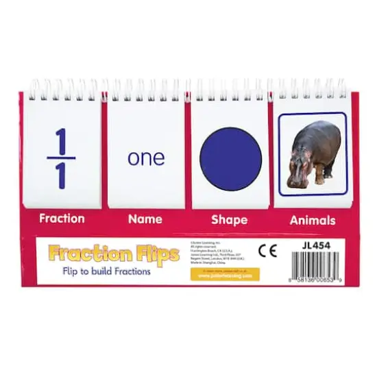 Junior Learning&reg; Double-Sided Fractions Flips {4}