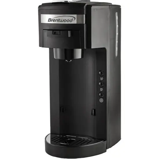 Brentwood Black Single-Serve Coffee Maker with Travel Mug {7}