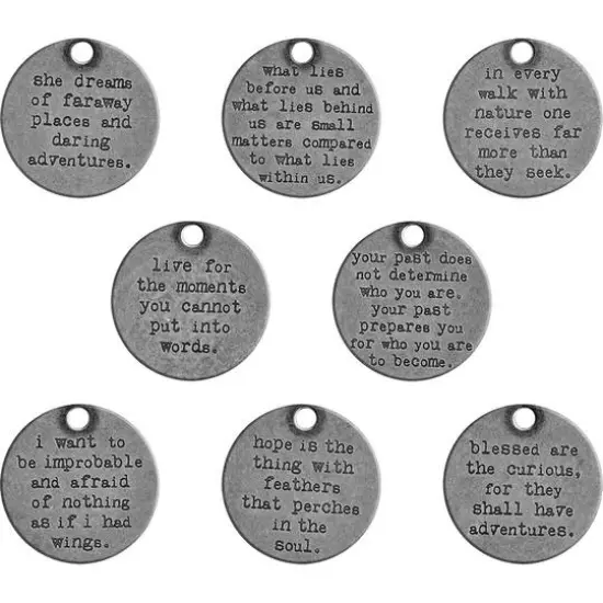 Idea-Ology Metal Quote Tokens 8/Pkg-  {3}