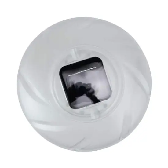 Pool Central 7.5" Clear Color Changing Solar Powered Floating Disc Pool Light {3}