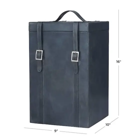 Blue Modern Wine Holder, 9" x 10" x 16" {6}