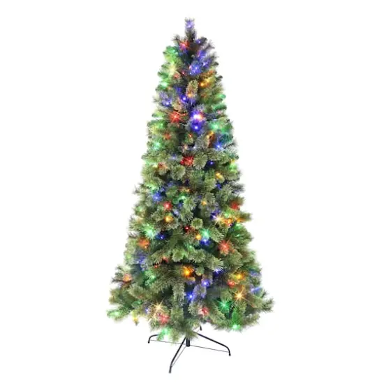 6ft. Pre-Lit Montana Pine Artificial Christmas Tree, Clear Lights {3}