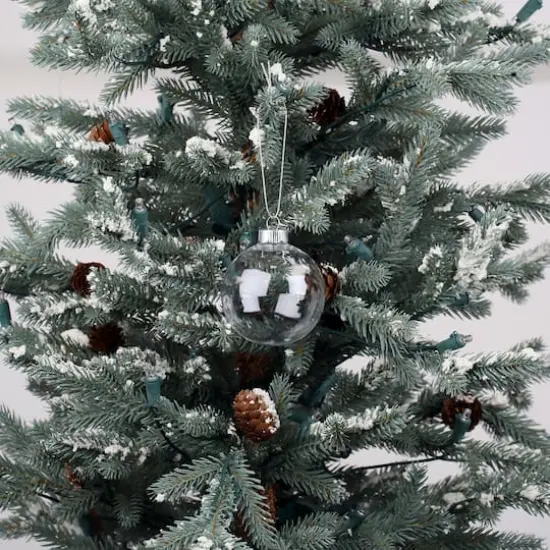 24 Pack 2.75" Clear DIY Plastic Ball Ornaments by Make Market&reg; {4}