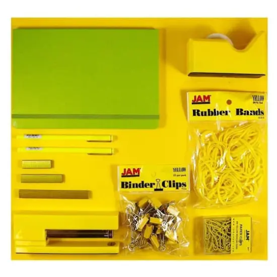 JAM Paper Complete Desk Kit Yellow {5}