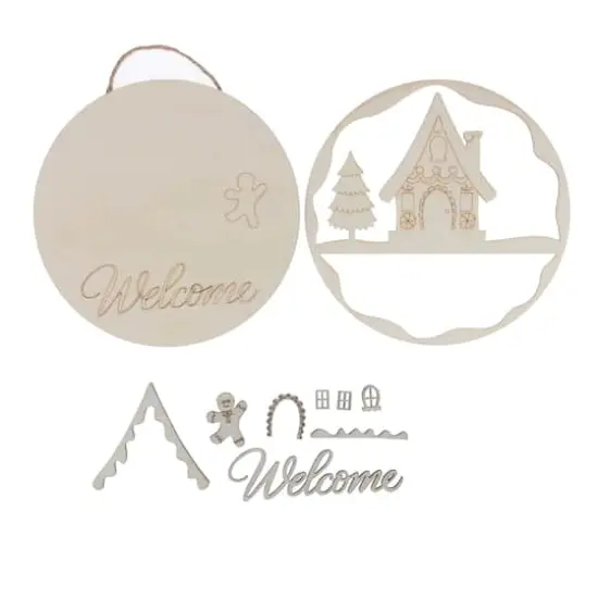 6" Welcome House Plaque DIY Wood D&eacute;cor Kit by Make Market&reg; {4}