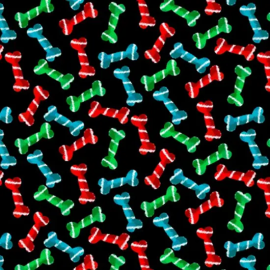 Fabric Editions Dog Bones Cotton Fabric {4}