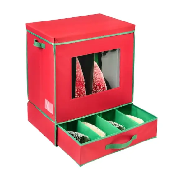 Honey Can Do Red Holiday D&eacute;cor Box {1}