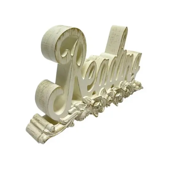 10.5" Distressed White Tabletop Accent by Ashland&reg; {3}