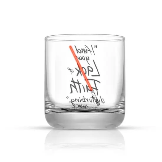 JoyJolt® Star Wars™ 10oz. New Hope Darth Vader Red Lightsaber Short Drinking Glass, 2ct. {6}