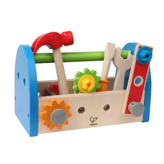 Hape Fix It Kid's Wooden Tool Box Play Set {1}