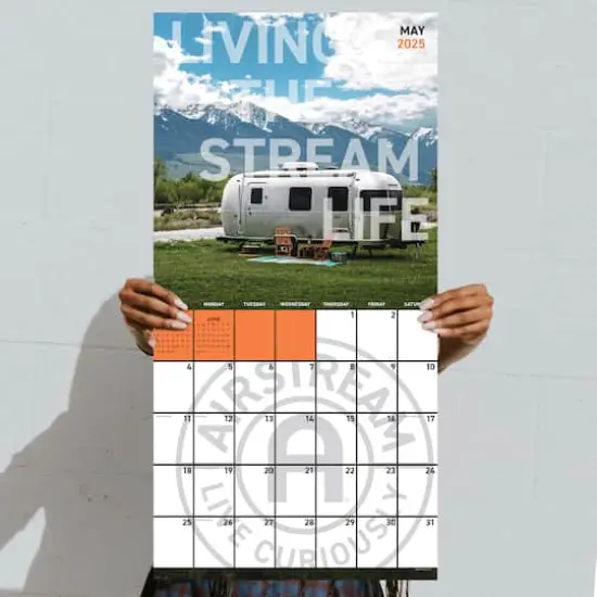 TF Publishing 2025 Airstream: Live Riveted Wall Calendar {6}