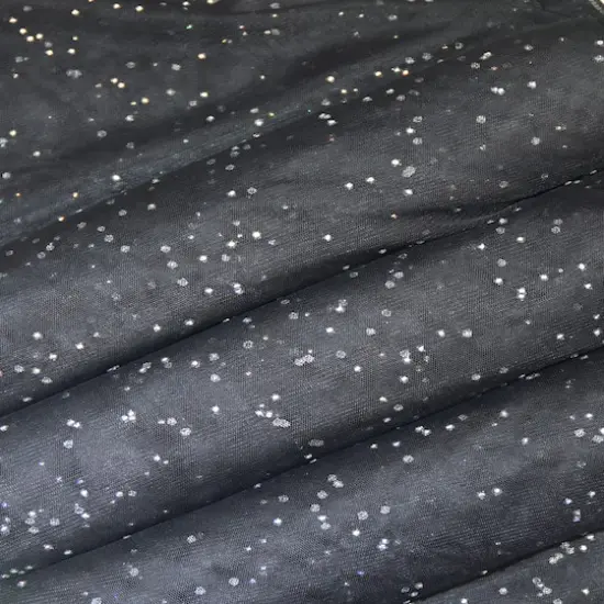 Feldman Black with Silver Sparkles Mesh {1}