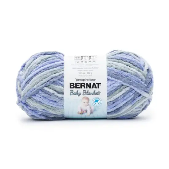 4 Pack Bernat&reg; Baby Blanket&trade; YarnLovely Blue {1}