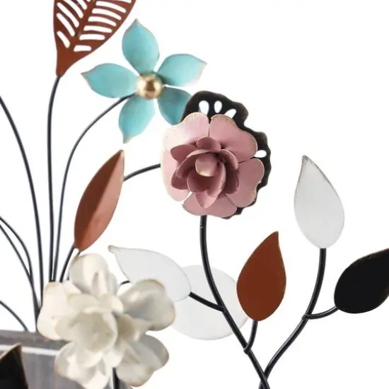 Floral Patterned Vase Sculpture Set {7}