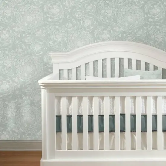 RoomMates Zen Dahlia Peel & Stick Wallpaper Green {6}