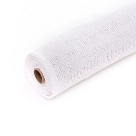 21" x 5yd. White Poly Burlap Mesh by Celebrate It&trade; {4}