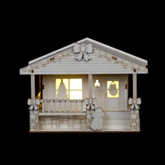 5" DIY Villages Retro LED Wood D&eacute;cor by Make Market&reg; {3}