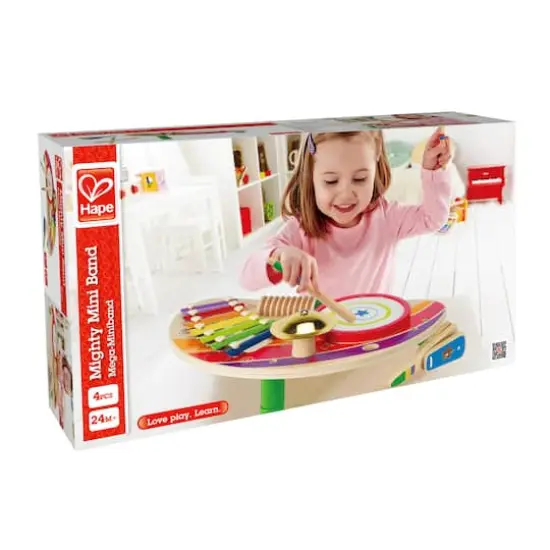 Hape Mighty Mini Band Wooden Percussion Instrument {7}
