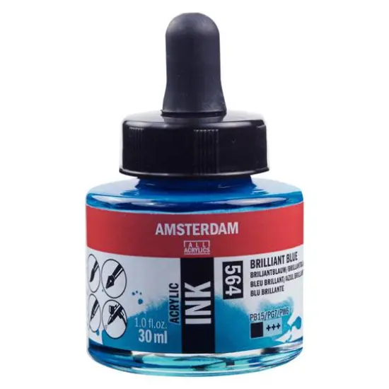 Amsterdam Acrylic Ink, 1oz. 564 Brilliant Blue {1}