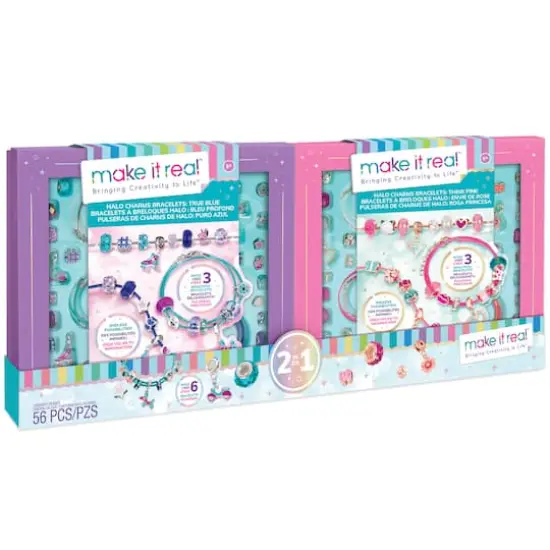 Make It Real&trade; 2-In-1 True Blue & Think Pink Halo Charms Kit {8}