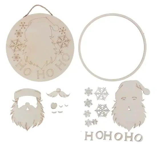 6" Santa Plaque DIY Wood D&eacute;cor Kit by Make Market&reg; {3}