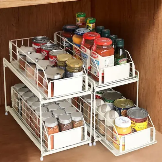 NEX&trade; 2-Tier Under Sink Cabinet Organizer with Sliding Basket Drawer {6}