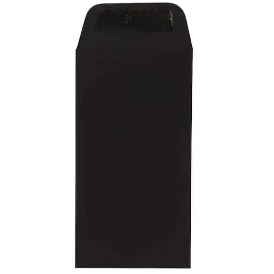 JAM Paper 3.5" x 6.5" Smooth Black Coin Business Envelopes, 50ct. {3}