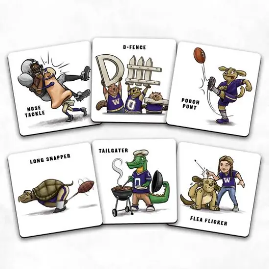 College Team Licensed Memory Match Game Washington Huskies {5}