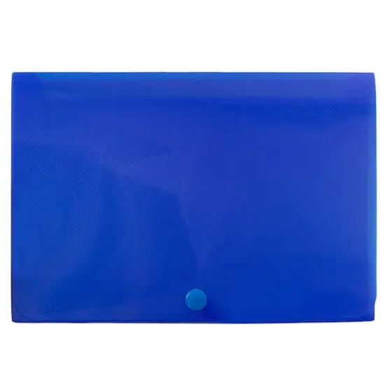JAM Paper Blue Plastic Index Card Case {1}