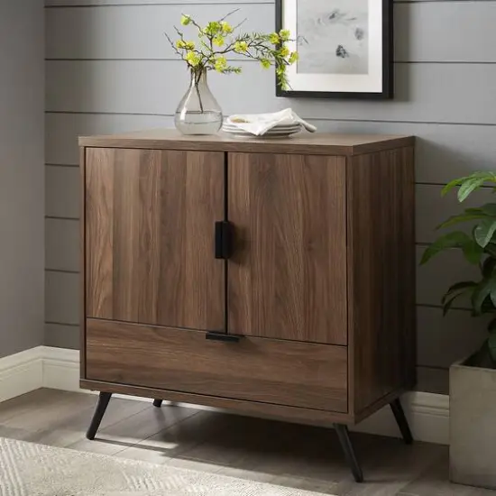 Walker Edison Dark Walnut 2 Door Accent Cabinet {5}