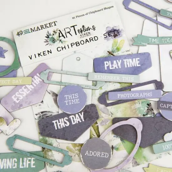 49 and Market ARToptions Viken Chipboard Set {3}