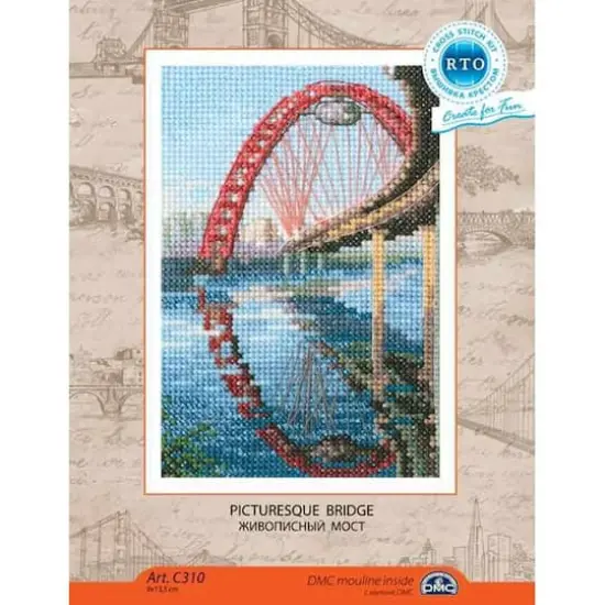 RTO Picturesque Bridge Counted Cross Stitch Kit {3}