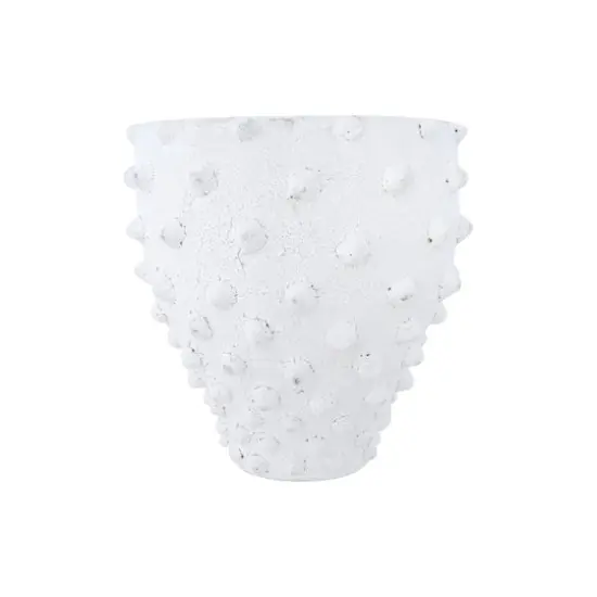 Hello Honey&reg; 10" Textured Polka Dot Terra Cotta Planter {3}