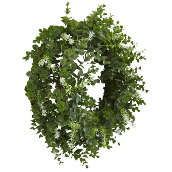 18&rdquo; Double Ring Eucalyptus Wreath {3}