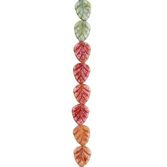 10mm Mixed Czech Glass Leaf Beads by Bead Landing&trade; {4}