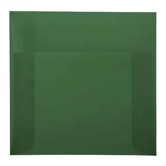 JAM Paper 8.5" x 8.5" Translucent Vellum Invitation Envelopes, 25ct. Racing Green {1}