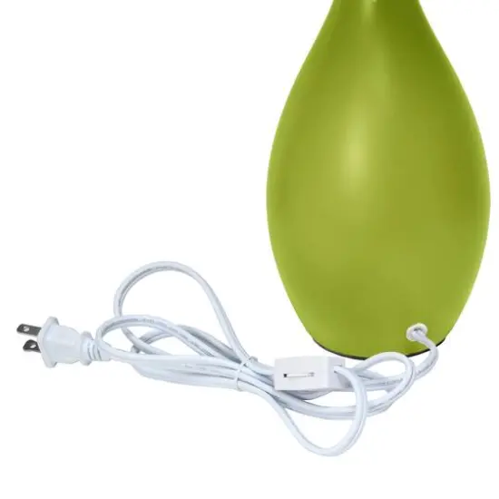 Creekwood Home Essentix 18" Ceramic Dewdrop Table Lamp Green {9}