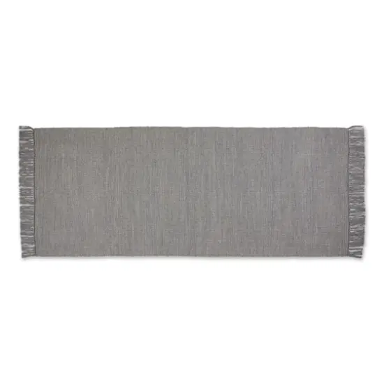 DII&reg; 2-Tone Ribbed Rug, 2.5ft. x 6ft. Gray/Off White {1}