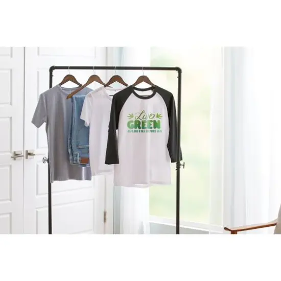 Cricut&reg; Unisex Adult Raglan Sleeve T-Shirt Blank Black {6}