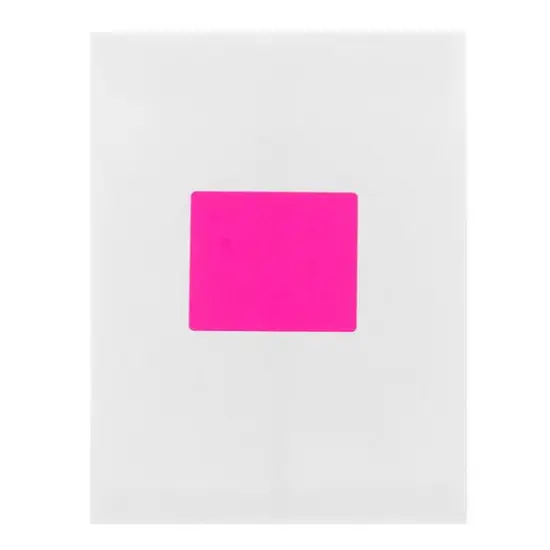 JAM Paper Adhesive Shipping Labels, 3.33" x 4" Neon Pink {7}