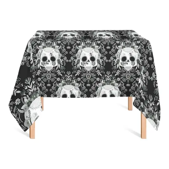 Sugar Skull Pattern 58" x 58" Tablecloth {3}