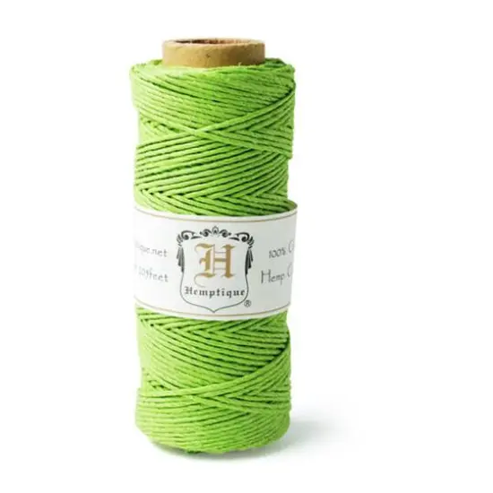 Hemptique&reg; Hemp Cord Spool, 20lb. Lime Green {1}