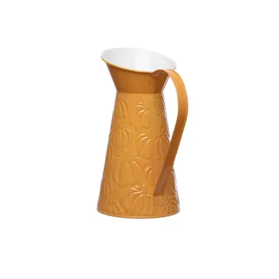 11" Floral Pitcher Iron Pitcher by Ashland® Mustard Yellow {3}
