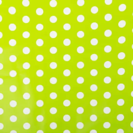 JAM Paper Polka Dot Gift Wrap Lime Green and White {6}