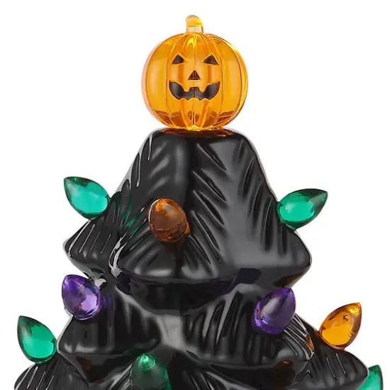 Mr. Halloween 11.6" Black Battery Operated Ceramic Tree {4}