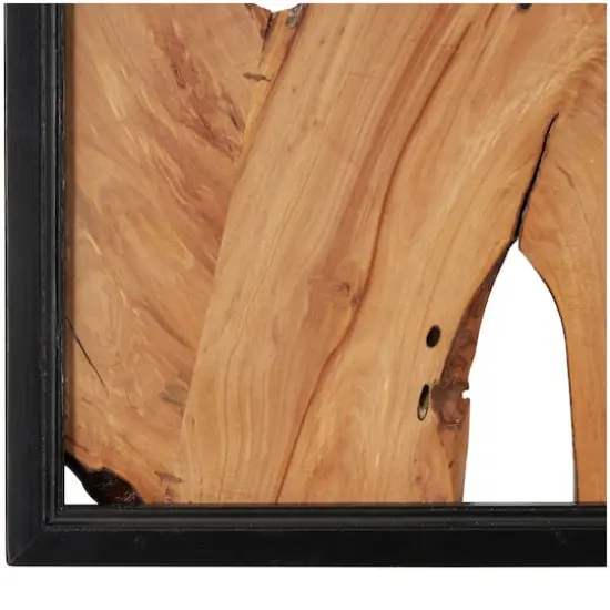 Brown Handmade Abstract Live Edge Wooden Slab Wall D&eacute;cor Set {5}