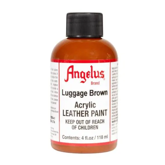 Angelus&reg; Acrylic Leather Paint, 4oz. Luggage Brown {1}
