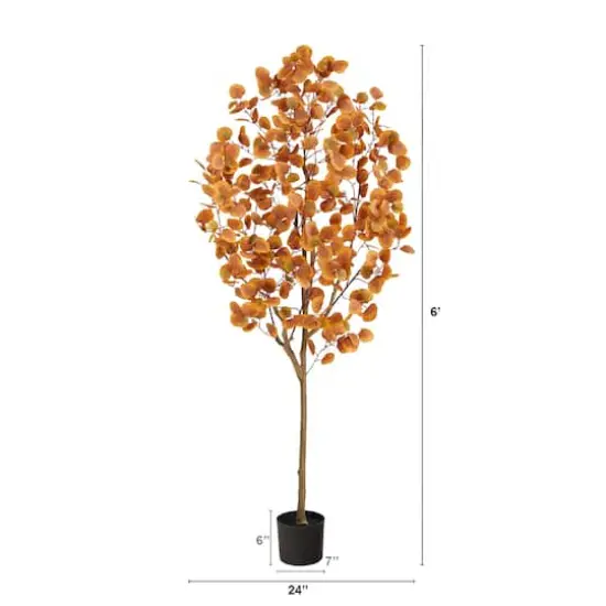 6ft. Potted Autumn Eucalyptus Tree {4}