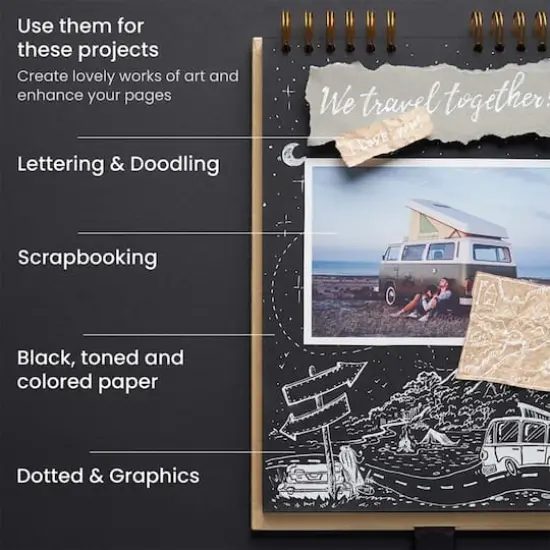 Arteza&reg; White Gel Pen Set {6}