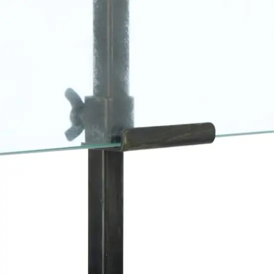 Hello Honey&reg; Black Adjustable Metal Stand & Glass 10" x 16.75" Floating Photo Frame {5}